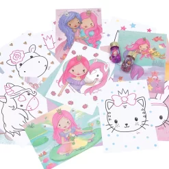 Depesche 11335 Prinzessin Princess Mimi Glitter Fun Ausmalbilder +Glitzerkleber -Kuscheiz Geschäft 0011335 0011335 11335 2 image zoom