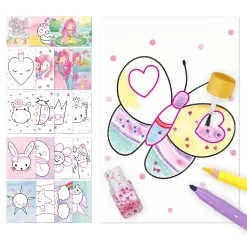 Depesche 11335 Prinzessin Princess Mimi Glitter Fun Ausmalbilder +Glitzerkleber -Kuscheiz Geschäft 0011335 0011335 11335 6 image zoom