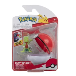 Jazwares PKW0156 Pokemon Figur + Pokeball Clip'n'Go - Geckarbor