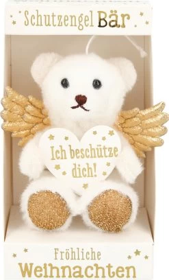 Depesche 10256 Weihnachtlicher Schutzengelbär In Der Box - Ich Beschütze Dich