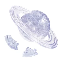 HCM Kinzel Crystal Puzzle 3D - Saturn Mit Ringen 40 Teile Ca. 10cm 103009