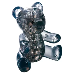 HCM Kinzel Crystal Puzzle 3D - Schwarzer Teddybär 41 Teile Ca. 10cm 103114