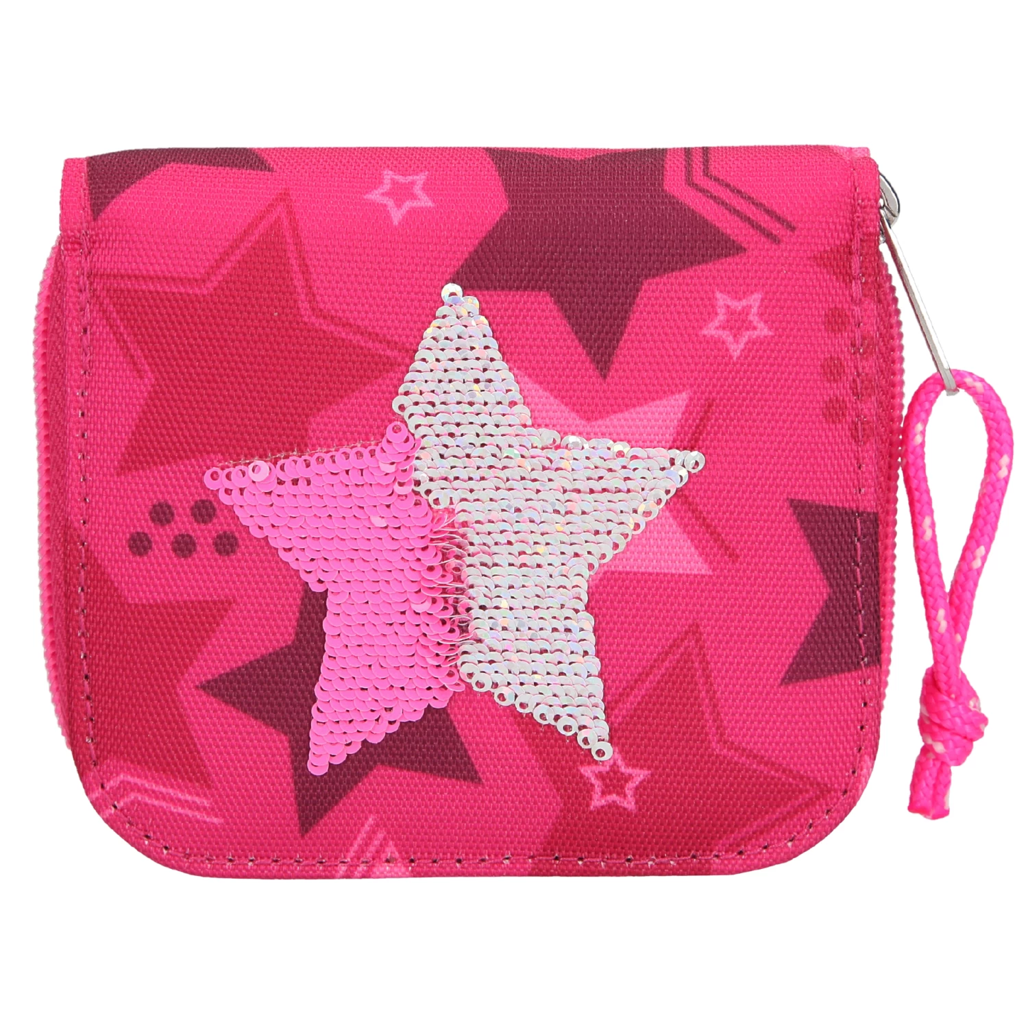 Depesche 10719 TOPModel Portemonnaie Geldbörse Streichpailletten Stern Pink 1 Depesche 10719 TOPModel Portemonnaie Geldbörse Streichpailletten Stern Pink