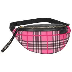 Depesche 10813 TOPModel Karo - Muster Bauchtasche Crossbag Pink