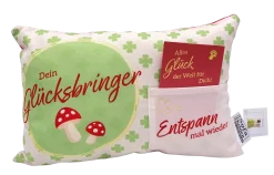Hergo Geschenk-Kissen Mit Tasche 30x20cm - 1917 Dein Glücksbringer