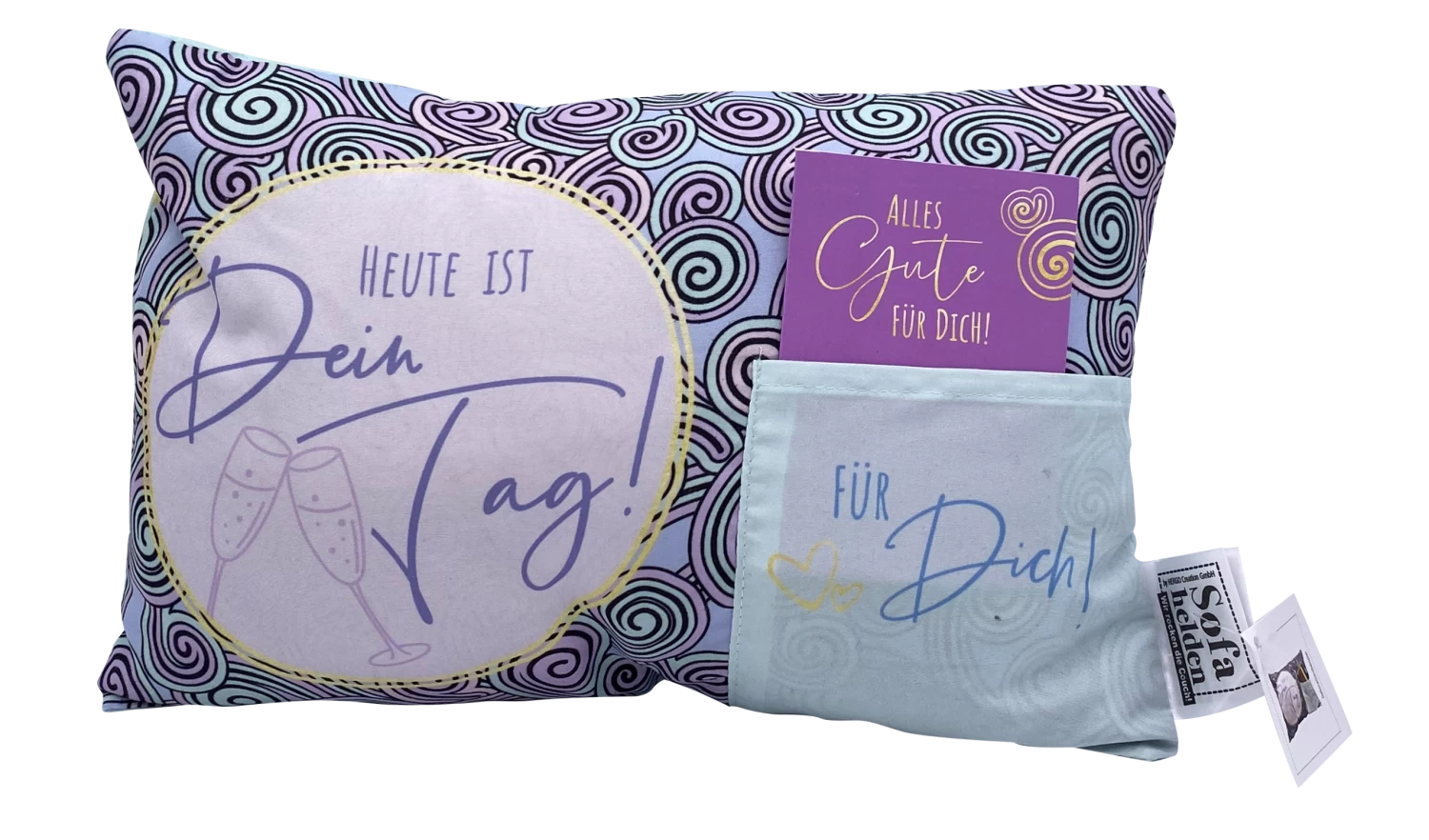 Hergo Geschenk-Kissen Mit Tasche 30x20cm - 1919 Heute Ist Dein Tag 1 Hergo Geschenk-Kissen Mit Tasche 30x20cm - 1919 Heute Ist Dein Tag