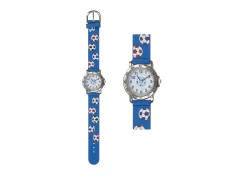BB Klostermann Kinderuhr 3D Fußball Blau 20531