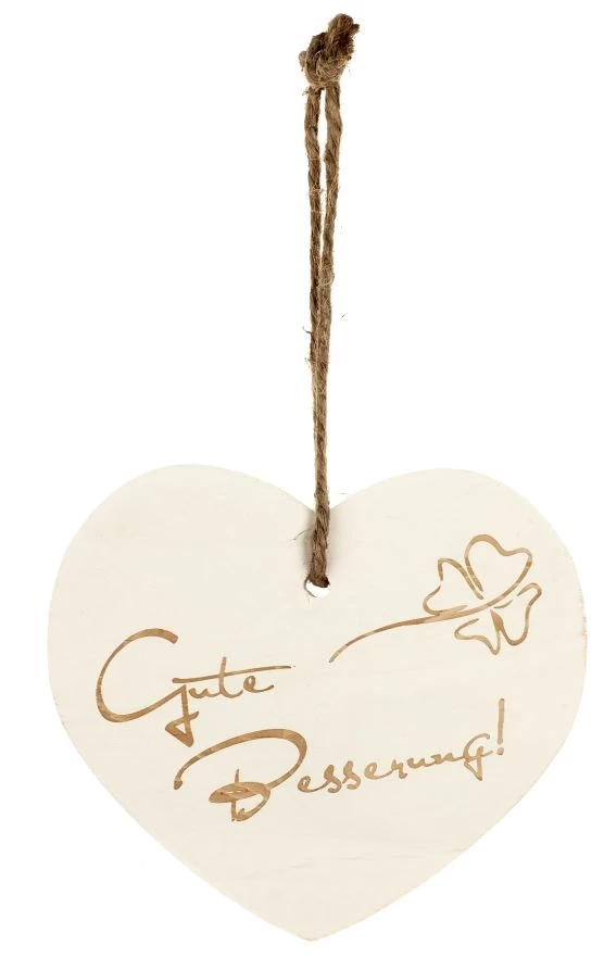 Kleines Vintage-Herz Aus Holz "Gute Besserung" 24010 1 Kleines Vintage-Herz Aus Holz "Gute Besserung" 24010