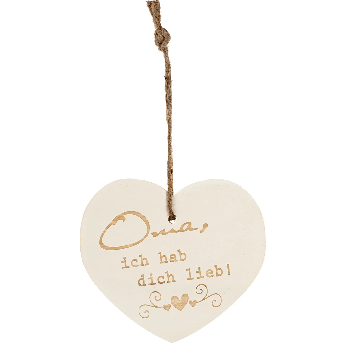 Kleines Vintage-Herz Aus Holz "Oma Ich Hab Dich Lieb" 24013 1 Kleines Vintage-Herz Aus Holz "Oma Ich Hab Dich Lieb" 24013