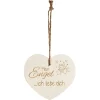 Kleines Vintage-Herz Aus Holz "Mein Engel Ich Liebe Dich" 24015