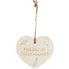 Kleines Vintage-Herz Aus Holz "Herzlichen Glückwunsch" 24017