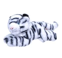 Wild Republic 24798 Ecokins Mini Weißer Tiger Liegend White Tiger Ca. 20cm Plüsch