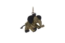 Schaffer 2703 Schlüsselanhänger Anhänger Glitz & Glamour Elefant Gold Ca 8cm
