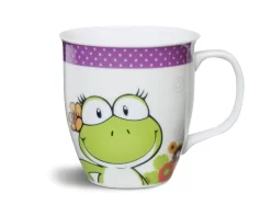 Nici 35452 Tasse Frosch Green Lilly Weiß Porzellan Kaffeetasse Teetasse