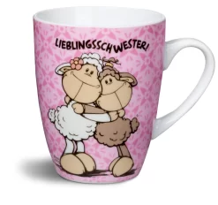 Nici 37220 Tasse Lieblingsschwester! Schaf Jolly Mäh Porzellan Kaffeetasse