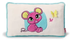 Nici 37778 Kissen Maus Pink 43x25cm Plüsch Sweet Hearts Kuschelkissen