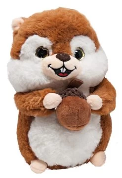 Eichhörnchen Mit Nuss Stofftier Plüsch Ca. 50cm - Braun 3786