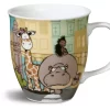 Nici 38654 Porzellantasse Nilpferd, Giraffe & Stachelschwein Kaffeetasse