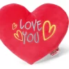 Nici 40196 Herz - Kissen Mit Aufgestickter Botschaft "Love You" 25cm Plüsch