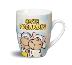 Nici 40293 Porzellantasse Jolly Mäh Schafe "BESTE FREUNDIN" Kaffeetasse Teetasse