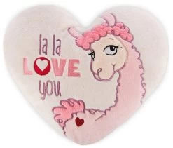 Nici 42706 Kissen La-La-Lama-Love Herzförmig Ca 25x22cm Plüsch