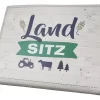 Gilde Bierkasten Sitzkissen "Landsitz" 44x34cm Sitzpolster Schwarz 42945