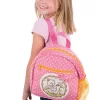 Nici 43359 Kindergarten-Rucksack Bär Kleine Schwester Rosa 24x25x10cm