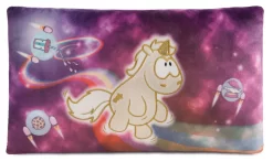 Nici 43726 Kissen Goldenes Einhorn Shooting Star Im Weltraum Ca 43x25cm Plüsch