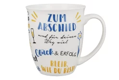 Gilde 44518 Jumbo-Tasse "Zum Abschied" Ca 400ml Porzellan