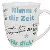 Gilde 44519 Jumbo-Tasse "Zeit Für Dich" Ca 400ml Porzellan