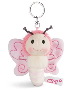Nici 44931 Schlüsselanhänger Schmetterling Ca 10cm Plüsch Hello Spring - Rosa