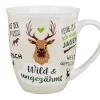 Gilde 44946 Jumbo-Tasse "Wild & Ungezähmt" Mit Sprüchen Ca. 400ml Porzellan