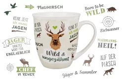 Gilde 44946 Jumbo-Tasse "Wild & Ungezähmt" Mit Sprüchen Ca. 400ml Porzellan -Kuscheiz Geschäft 44946 4 1