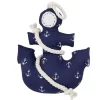 Gilde 45839 Türstopper Anker Aus Stoff Ca 28cm - Blau