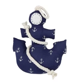 Gilde 45839 Türstopper Anker Aus Stoff Ca 28cm - Blau