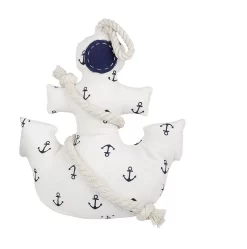 Gilde 45839 Türstopper Anker Aus Stoff Ca 28cm - Weiss