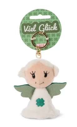 Nici 47061 Schlüsselanhänger Guardian Angels Schutzengel 9cm Kleeblatt