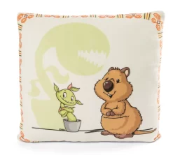 Nici 47234 GREEN Kissen Quokka Quokka-Mola & Gisela 30x30cm Plüsch Wild Friends