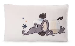 Nici 47294 Kissen Elefant Amadou Im Schneeanzug 43x25cm Plüsch Winter Discovery