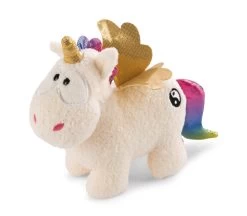 Nici 47375 Weißes Einhorn Rainbow Yin & Yang 13cm Stehend Plüsch Kuscheltier