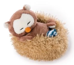 Nici 47876 Eule Oscar 12cm Schlafend Im Vogel-Nest Plüsch Kuscheltier Owlsons -Kuscheiz Geschäft 47876 02 ZA Frei 2048x1798