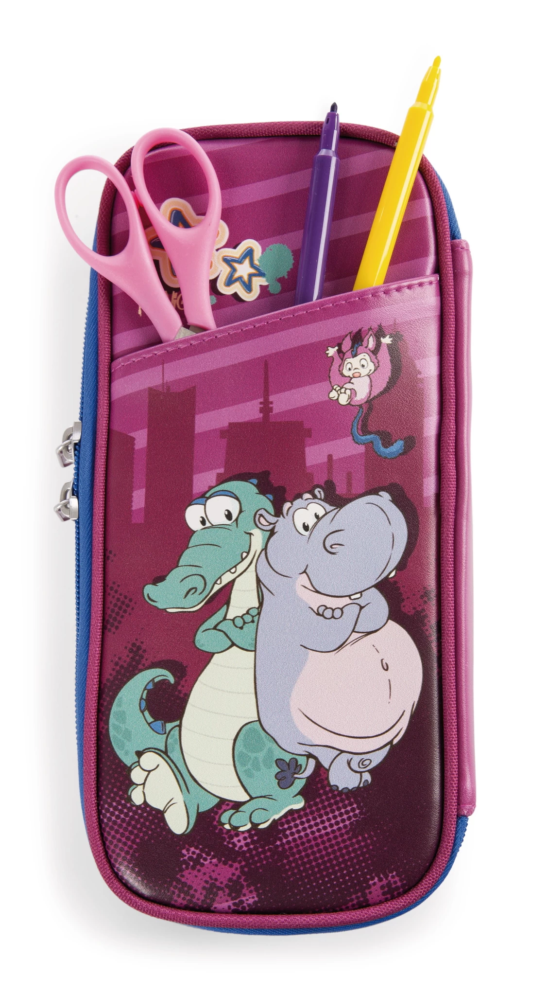 Nici 47985 Stiftmäppchen Krokodil & Nilpferd 21x10x6cm Wild Friends GREEN 1 Nici 47985 Stiftmäppchen Krokodil & Nilpferd 21x10x6cm Wild Friends GREEN