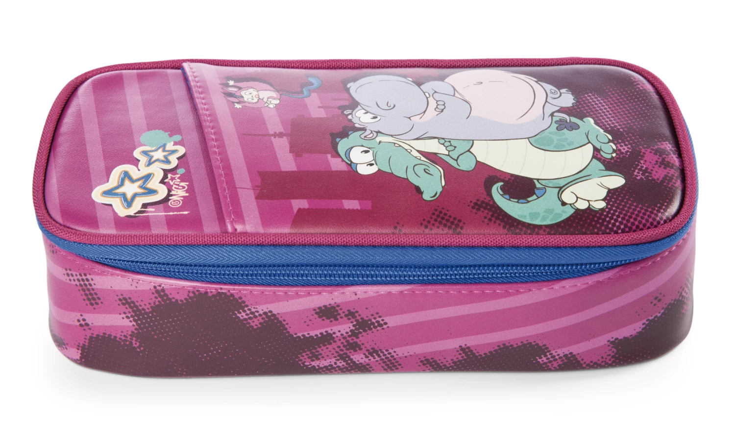 Nici 47985 Stiftmäppchen Krokodil & Nilpferd 21x10x6cm Wild Friends GREEN 2 Nici 47985 Stiftmäppchen Krokodil & Nilpferd 21x10x6cm Wild Friends GREEN – Bild 2