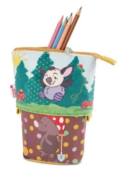 Nici 48214 Schlamper Stifte-Mäppchen Ca 19,5cm Forest Friends GREEN Plüsch -Kuscheiz Geschäft 48214 05 ZA Frei 1444x2048