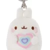 Nici 48220 Schlüsselanhänger Molang Mit Regenbogenherz 8cm Plüsch Kawaii