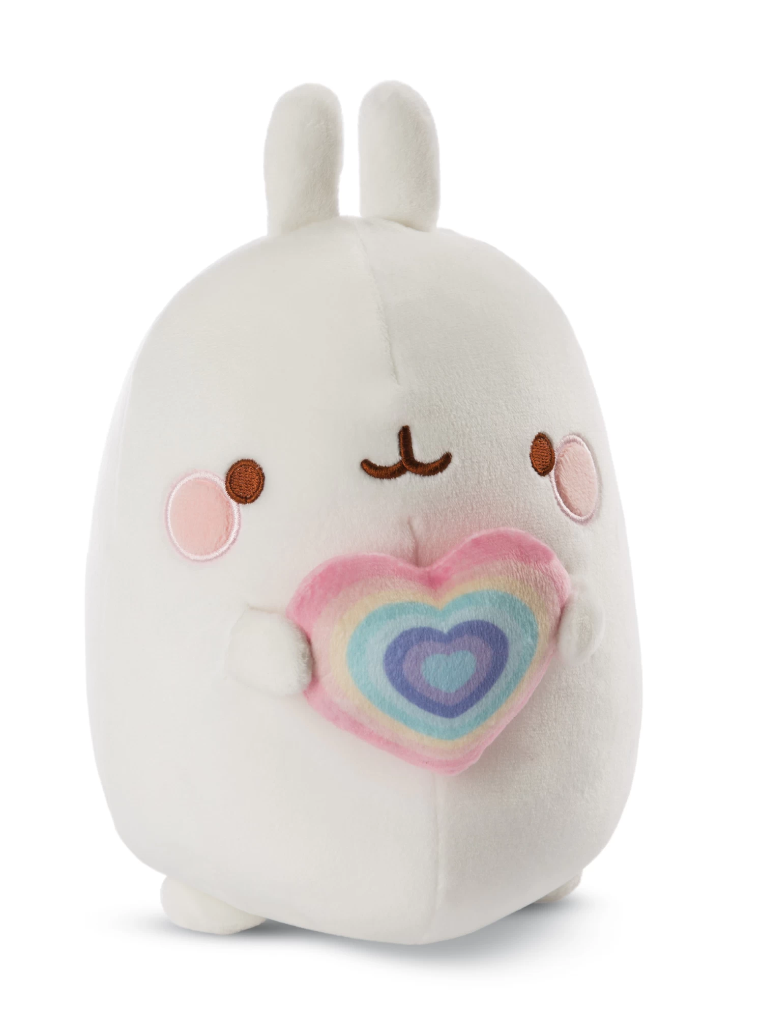 Nici 48226 Molang Mit Regenbogenherz 48cm Stretch-Plüsch Kuscheltier Kawaii 1 Nici 48226 Molang Mit Regenbogenherz 48cm Stretch-Plüsch Kuscheltier Kawaii