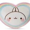 Nici 48228 Kissen Herzförmig Molang Regenbogenherz 40x30cm Stretch-Plüsch Kawaii