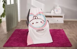 Nici 48229 Kuscheldecke Molang Mit Regenbogenherz 140x175cm Plüsch Kawaii -Kuscheiz Geschäft 48229 11 Milieu