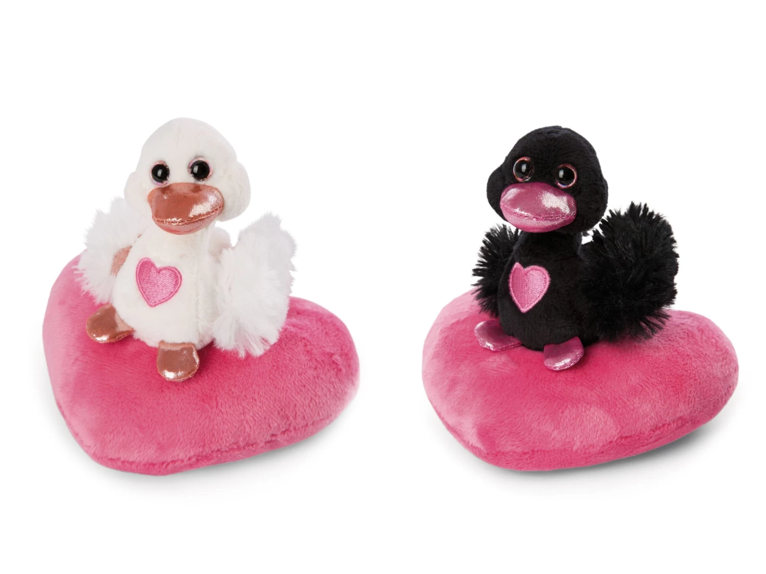 Nici 48264 + 48265 SET Schwäne Auf Herzkissen Ca 13cm Plüsch Love Classics GREEN 1 Nici 48264 + 48265 SET Schwäne Auf Herzkissen Ca 13cm Plüsch Love Classics GREEN