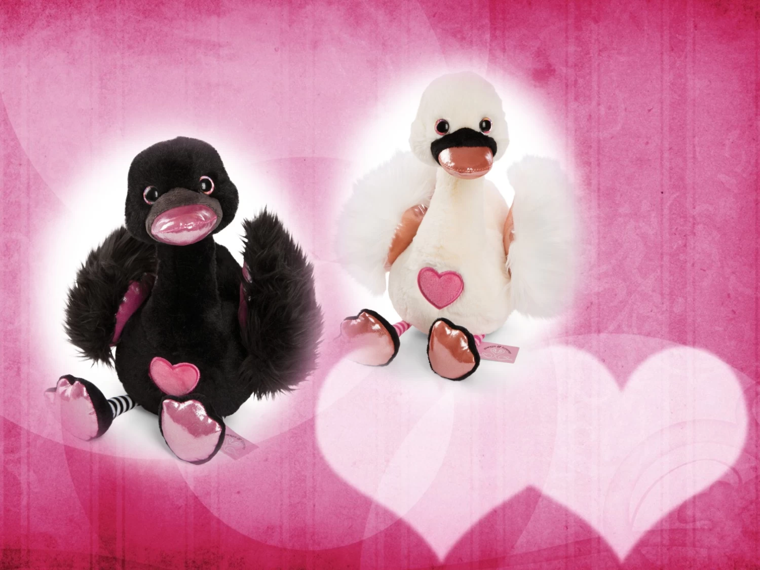 Nici 48272 + 48273 SET Zwei Schwäne 70cm Plüsch Kuscheltier Love Classics GREEN 2 Nici 48272 + 48273 SET Zwei Schwäne 70cm Plüsch Kuscheltier Love Classics GREEN – Bild 2